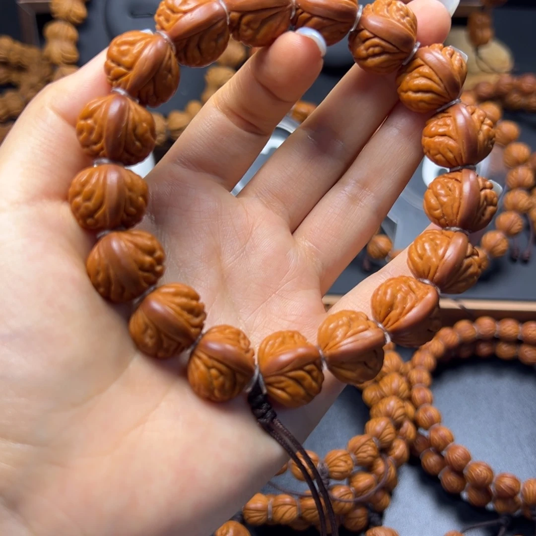 桃核手串荔枝18手串