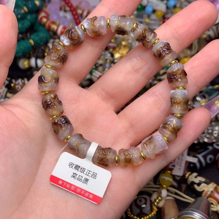 玛瑙/玉髓未镶嵌发一条
