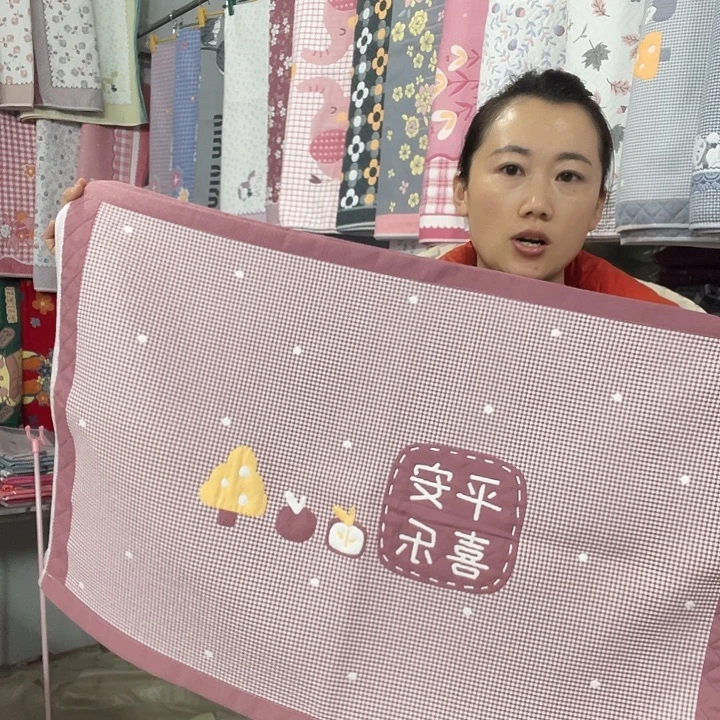 棉 特价酒红色平安喜乐
