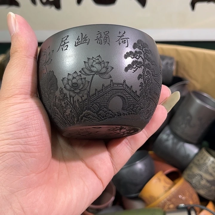 茶杯紫砂全手工紫砂主人杯