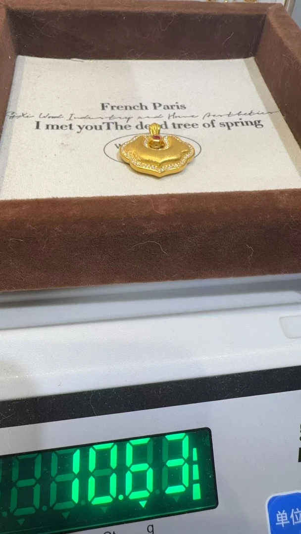 足金精品工艺吊坠