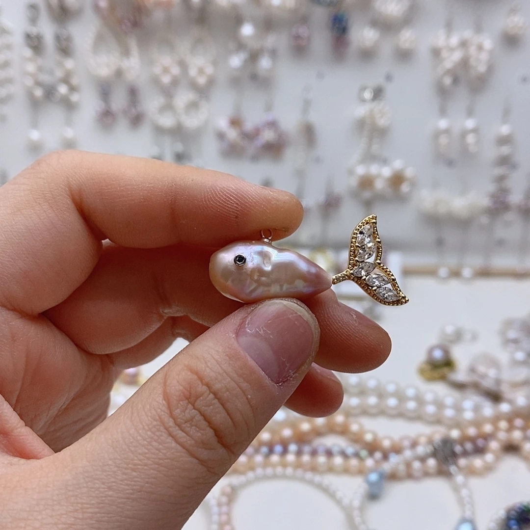 淡水珍珠耳饰未镶嵌