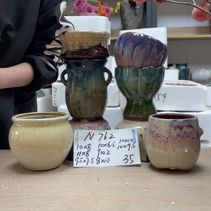 粗陶多肉花盆微瑕762