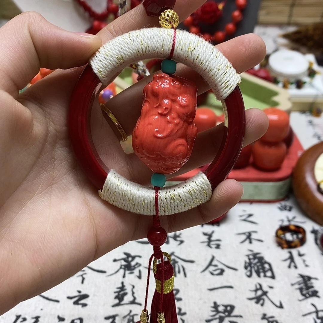 非金属貔貅重工艺车挂