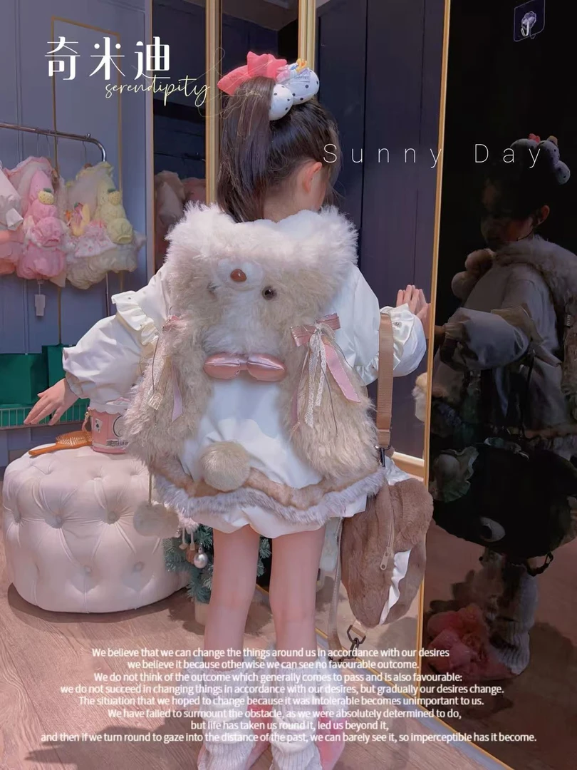 现货【熊宝宝】奇米迪2025女童冬季洛丽塔可爱软萌加厚羽绒服48383