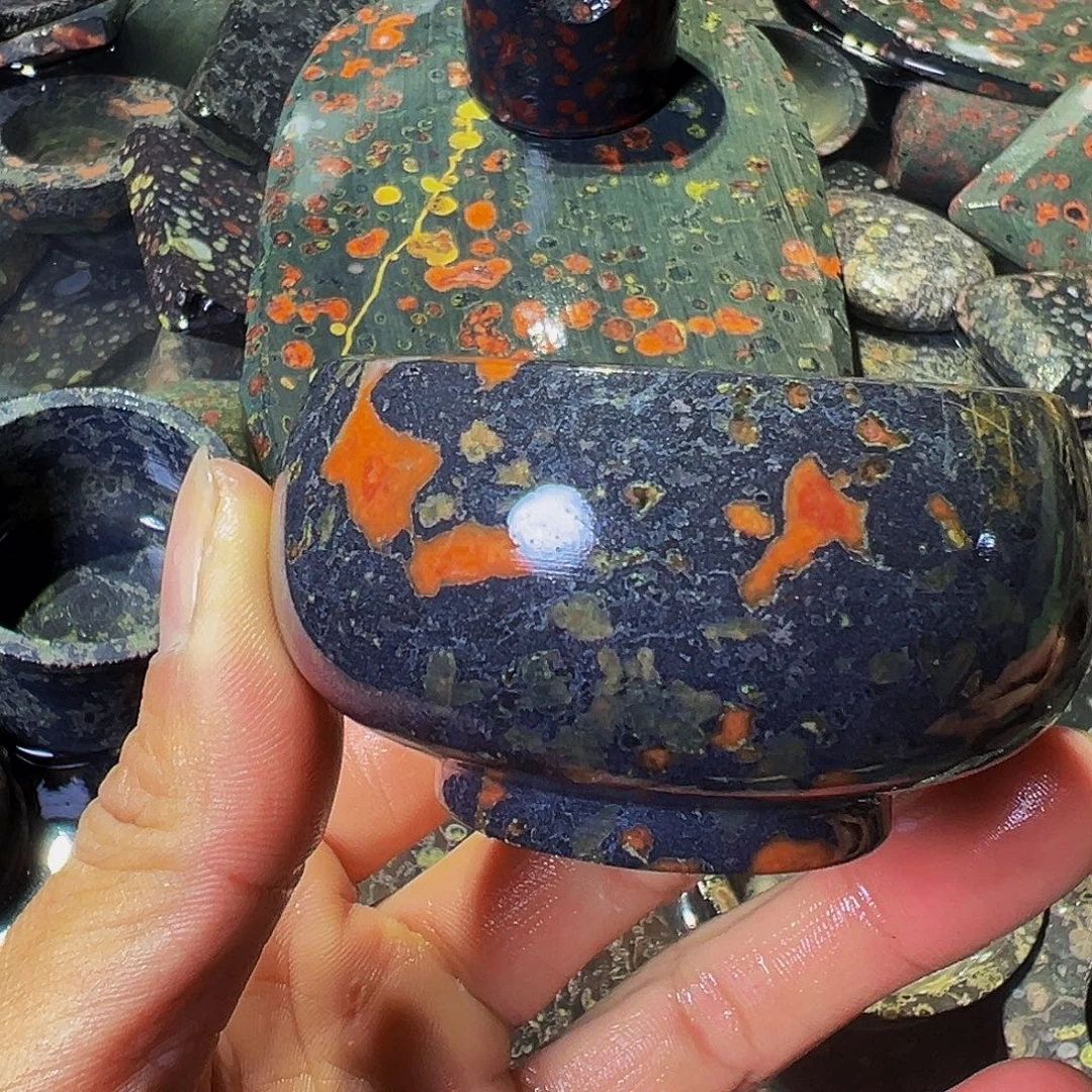 梅花玉鱼缸石茶周边微瑕不退不换