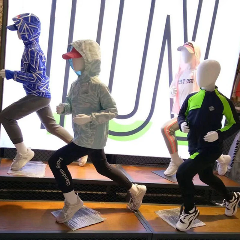 高档儿童模特道具全身小孩小童服装全身展示架童装店橱窗模特架子