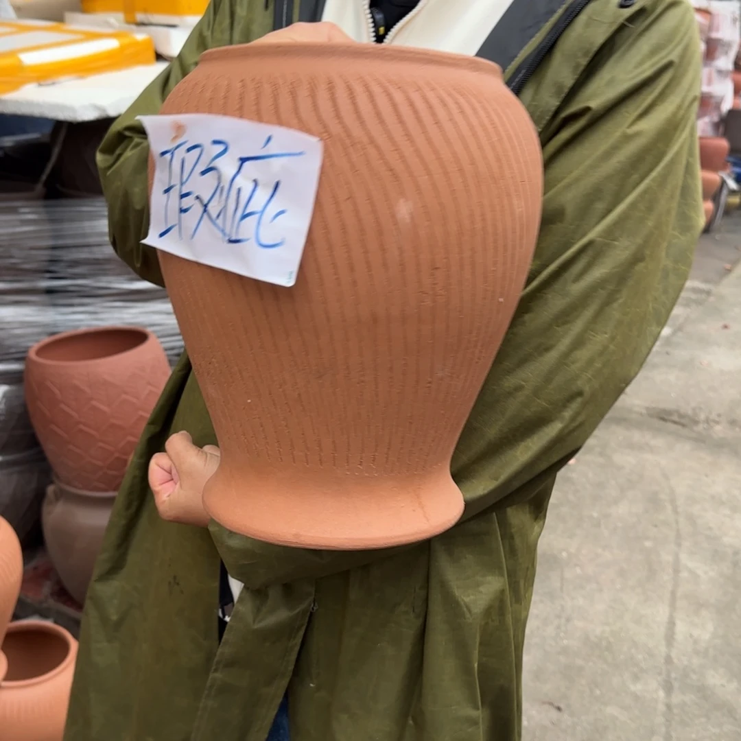 紫砂花盆口20高29宜兴紫砂粗糙正常