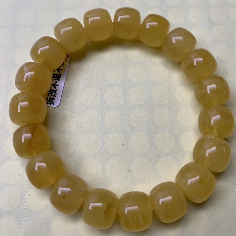 琥珀蜜蜡老型手串（瑕疵）#136