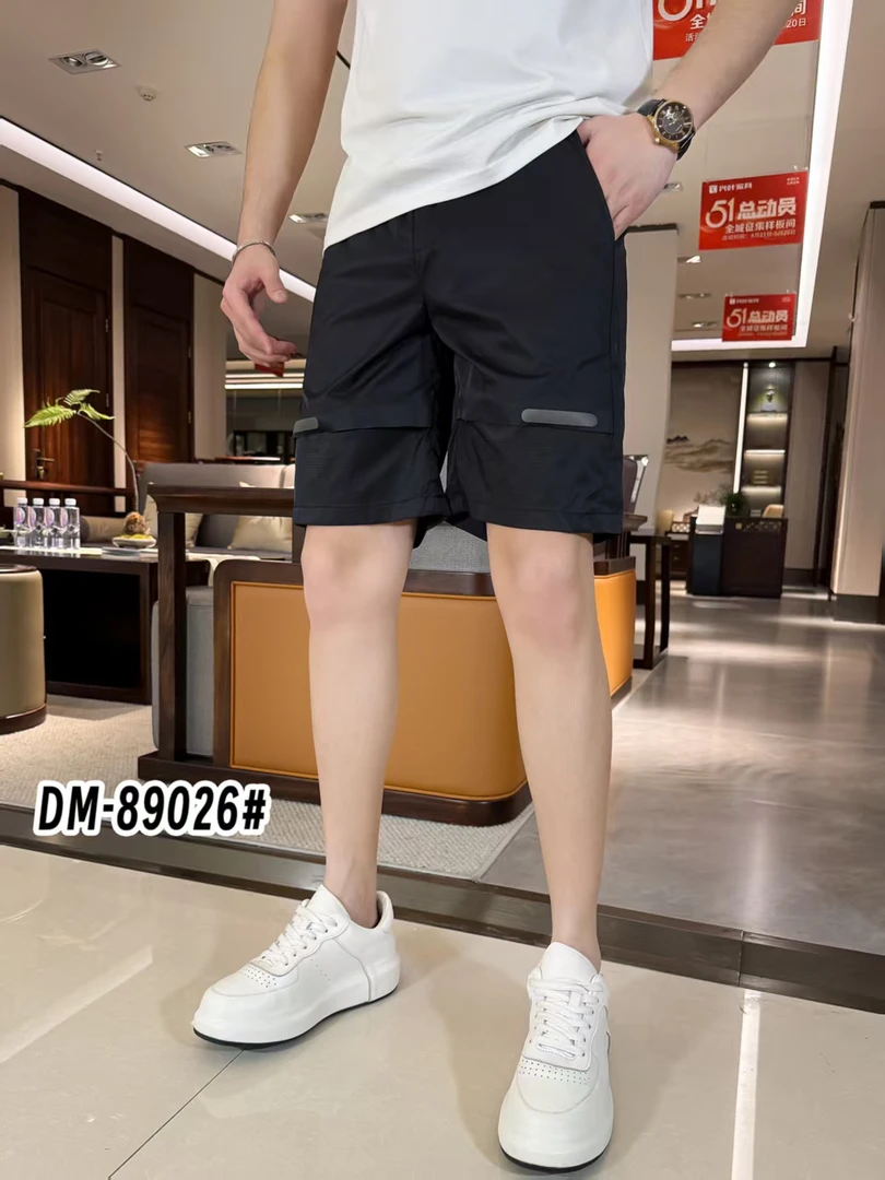 新品欧货25年夏季男士空调裤轻奢高档潮牌休闲速干透气五分工装裤