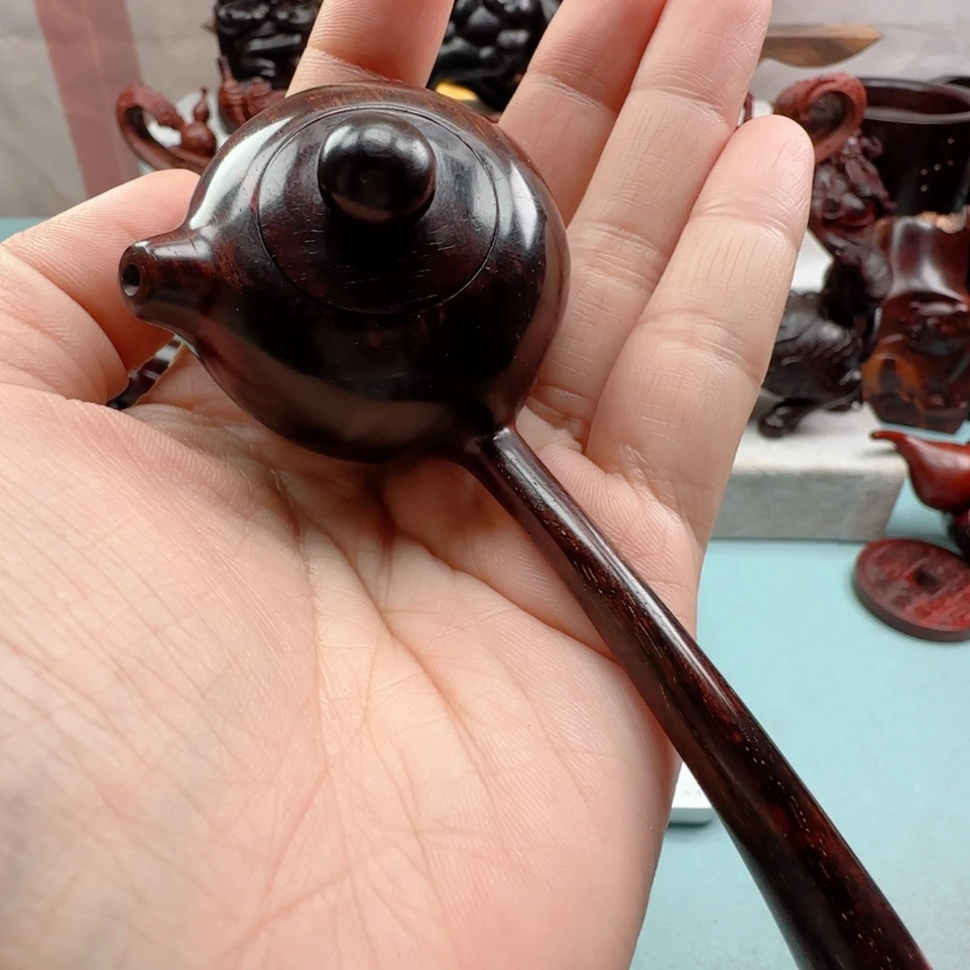 小叶紫檀把件D****n唐羽壶