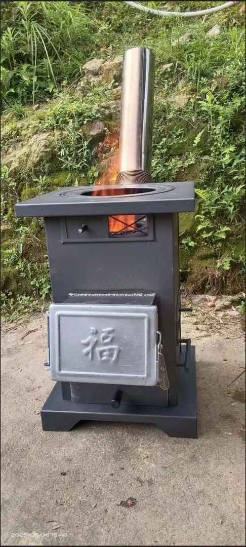 新农村家用无烟气化炉煤炭取暖炉柴煤两用柴火木柴新款火炉室内炉