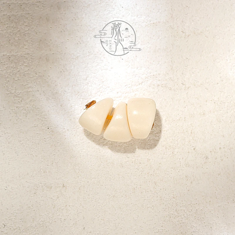 猪大肠配饰9.5mm文玩星月百香籽驼骨斜切大肠手串DIY配饰配珠隔珠