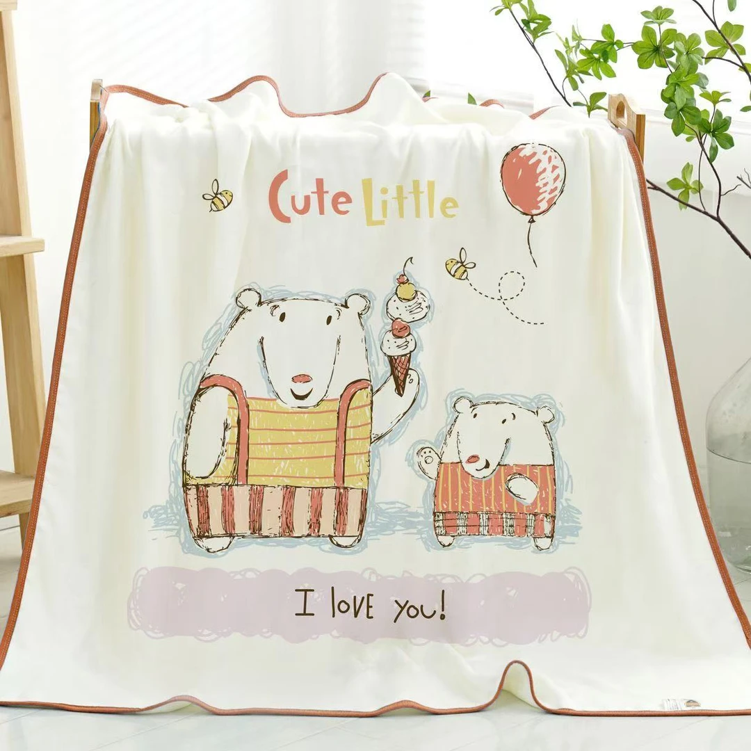 四层天丝童被100*100尺寸