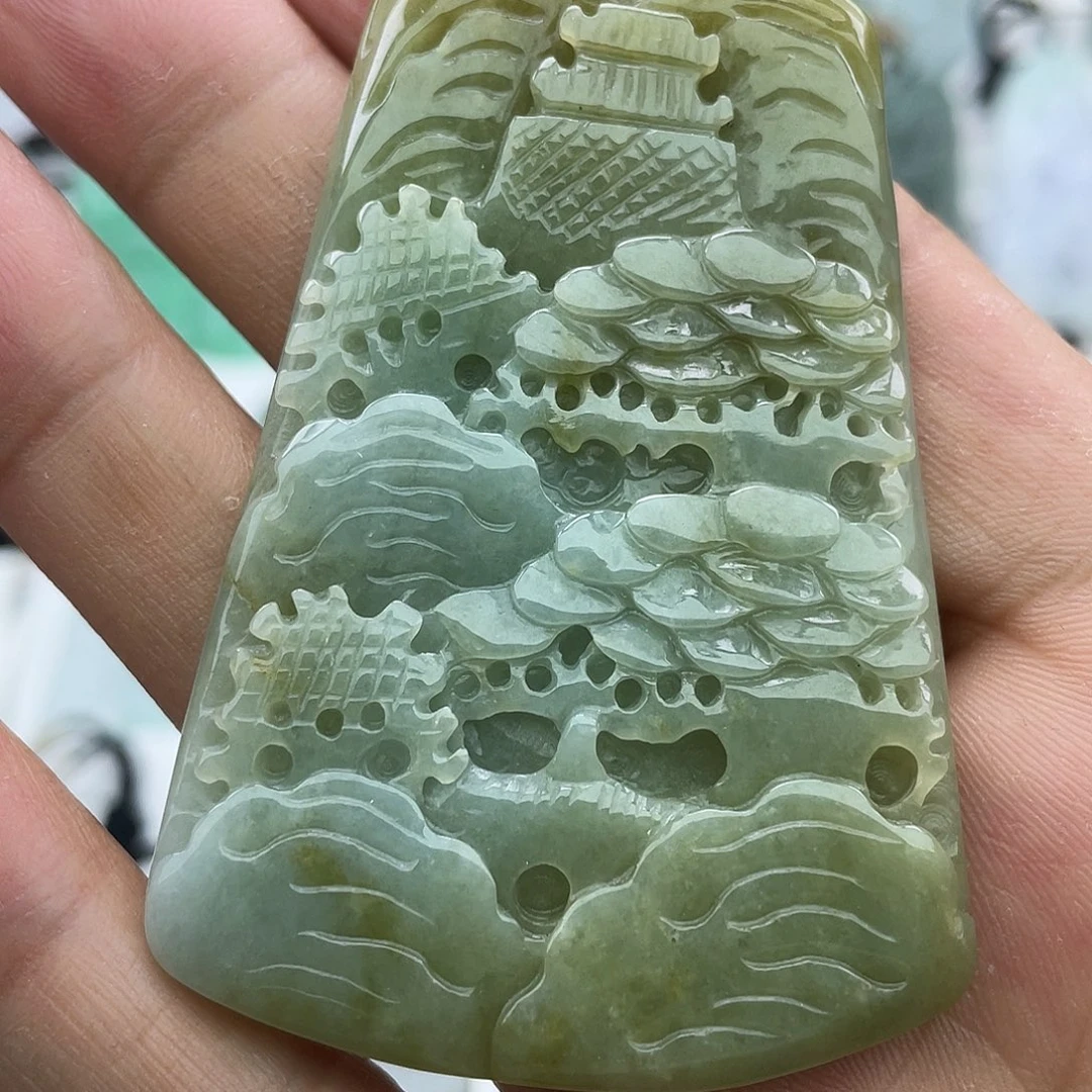 颈饰未镶嵌翡翠用****3翡翠