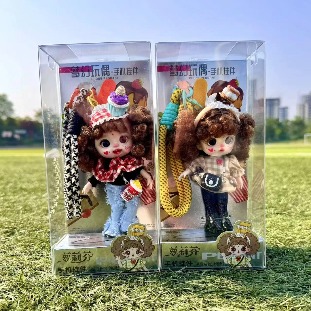 萝莉芬娃娃潮玩手机背夹可爱玩偶手办