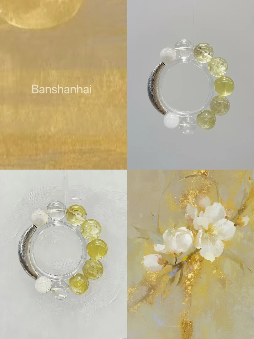 「伴山海」原创一路生花 天然水晶手串手链 多样性发其一