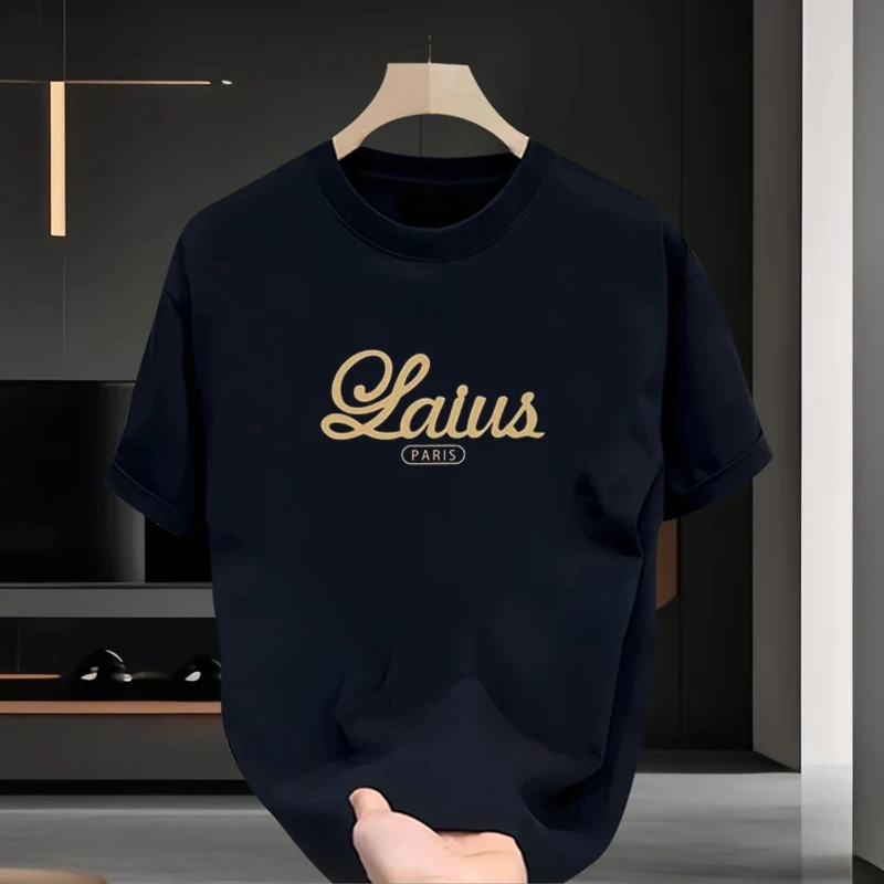 仓石一树潮牌重磅圆领短袖T恤男款夏季休闲宽松上衣轻奢痞帅男装