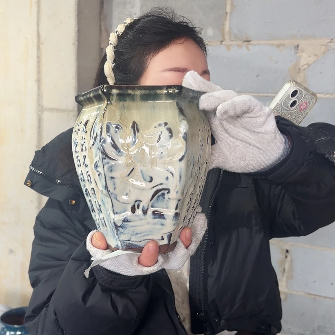 瑕疵一个高20/16红陶