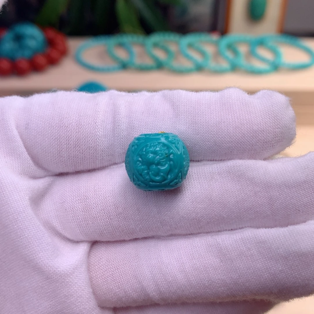 绿松石配珠卡14.5未镶嵌