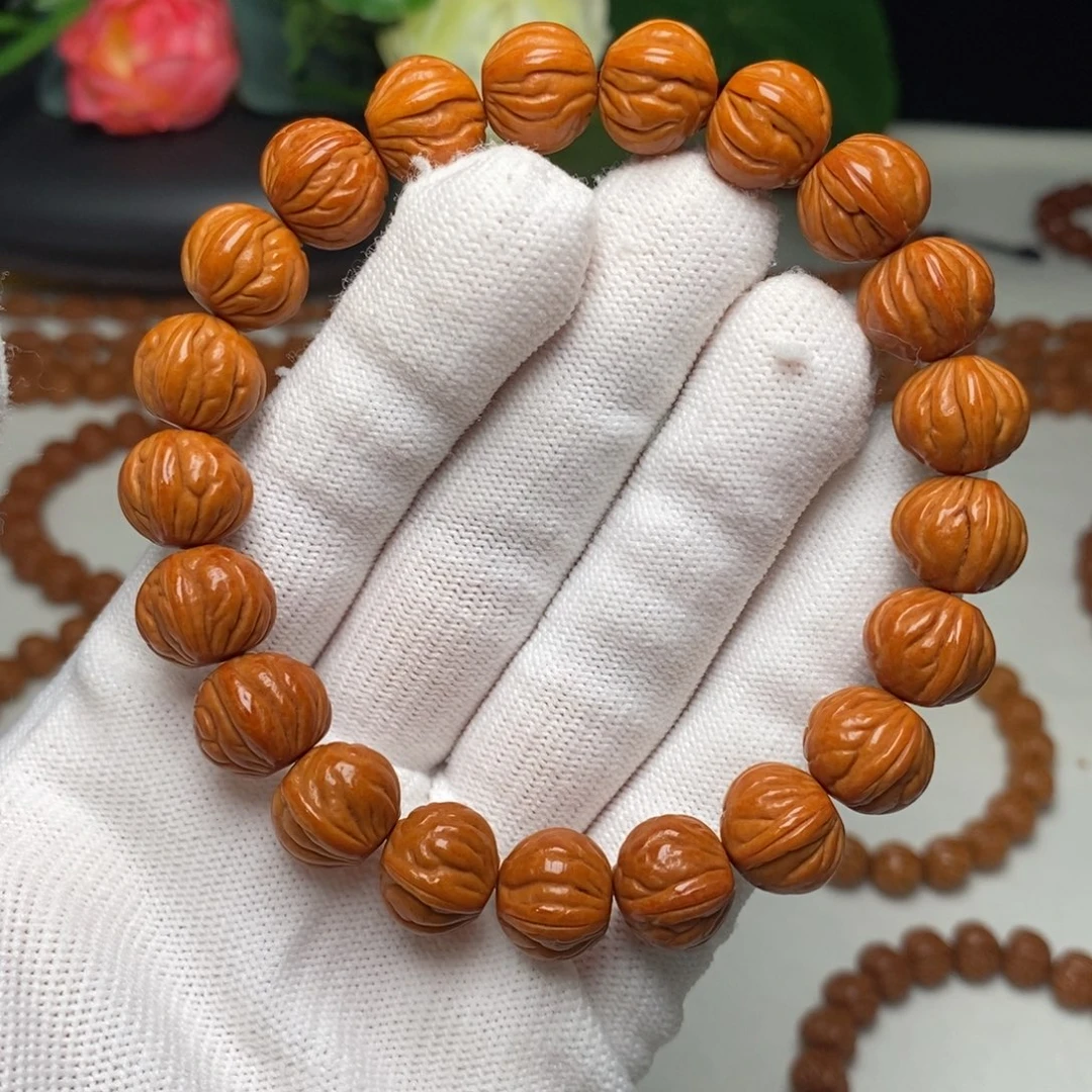 手串桃核13mm野生柿子红桃核手串（活动价）