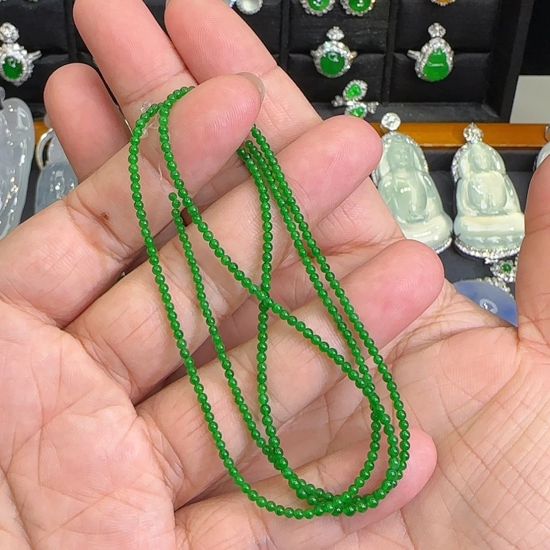 S***0翡翠未镶嵌颈饰天然翡翠