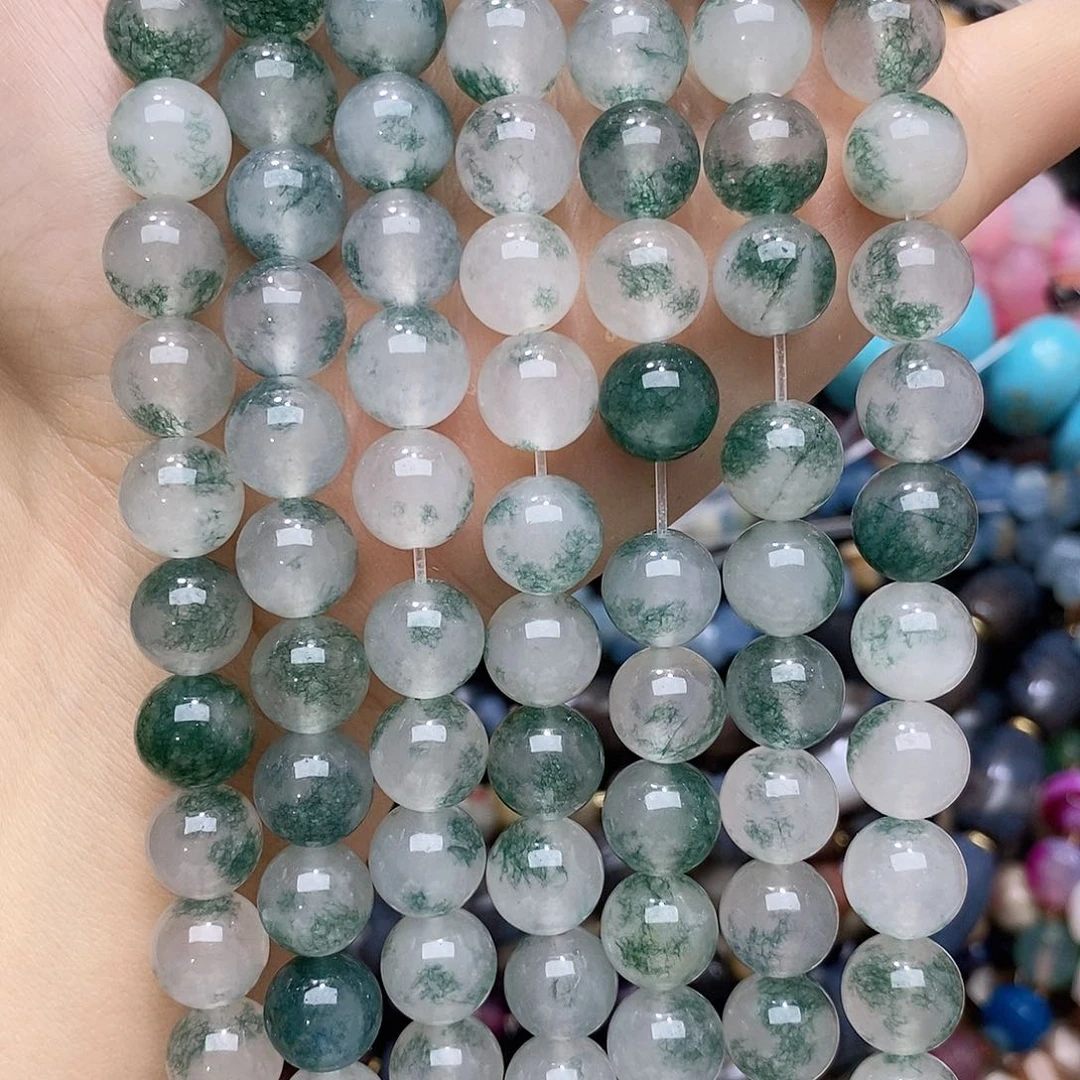 玛瑙/玉髓未镶嵌珠宝半成品飘花玉髓卡十一条装