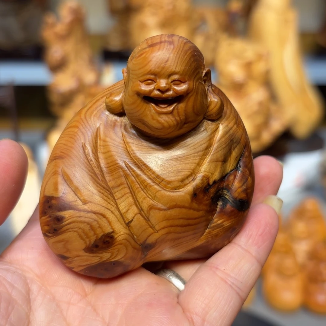 木太行崖柏弥勒佛瘤疤
