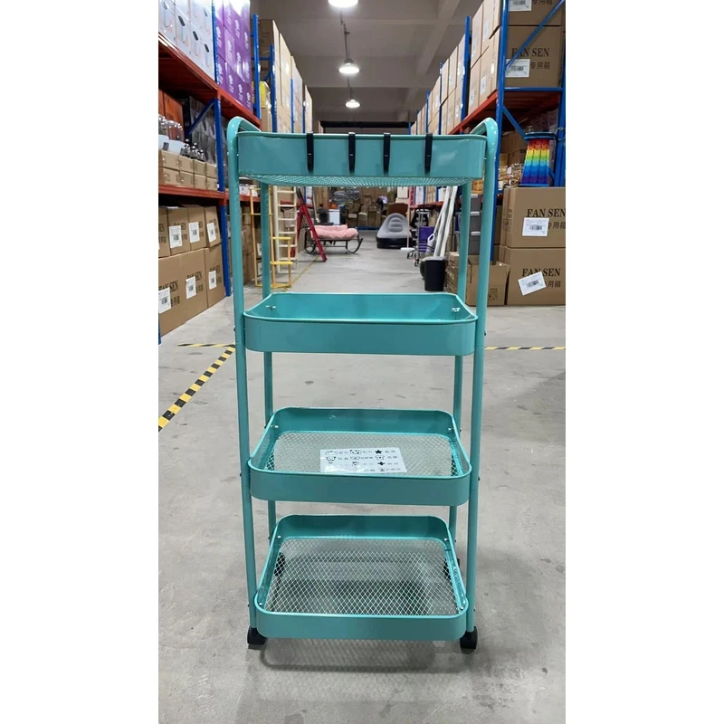 小推车置物架床头零食卧室落地书架移动多层化妆