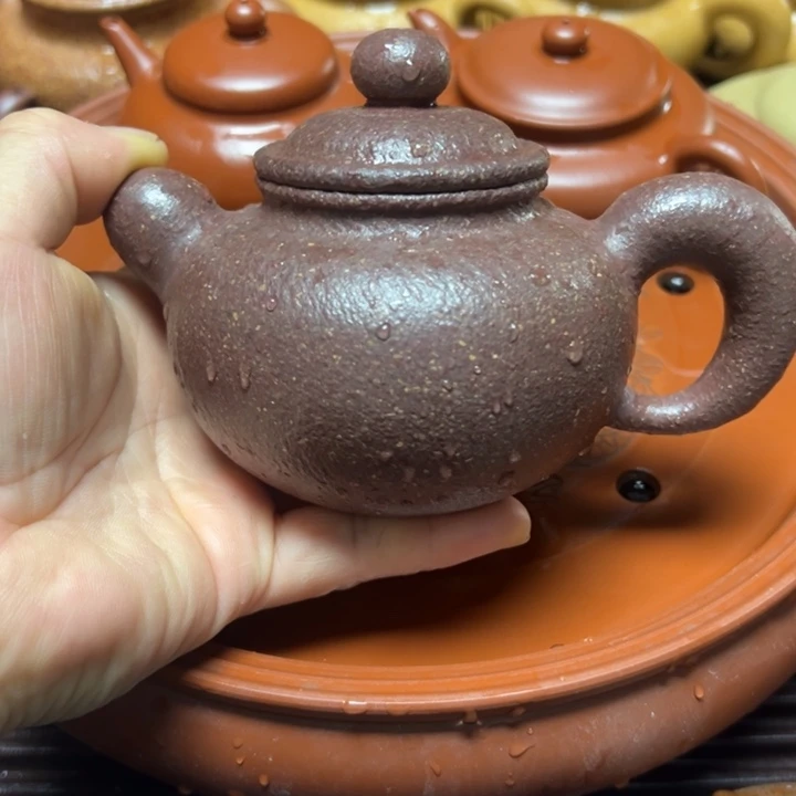 家***宝紫砂茶杯宜兴原矿紫泥