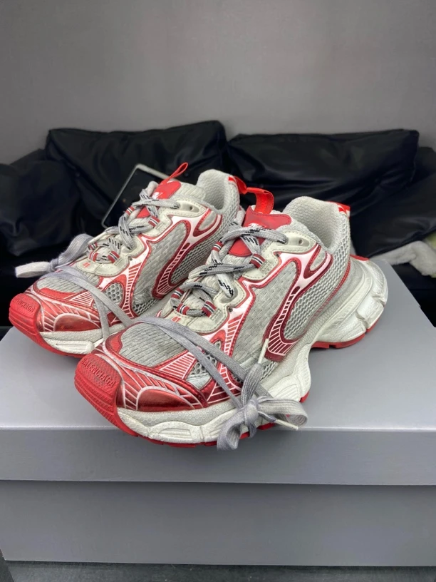 99新 Balenciaga/巴黎世家 3xl灰红老爹鞋41码原盒97新