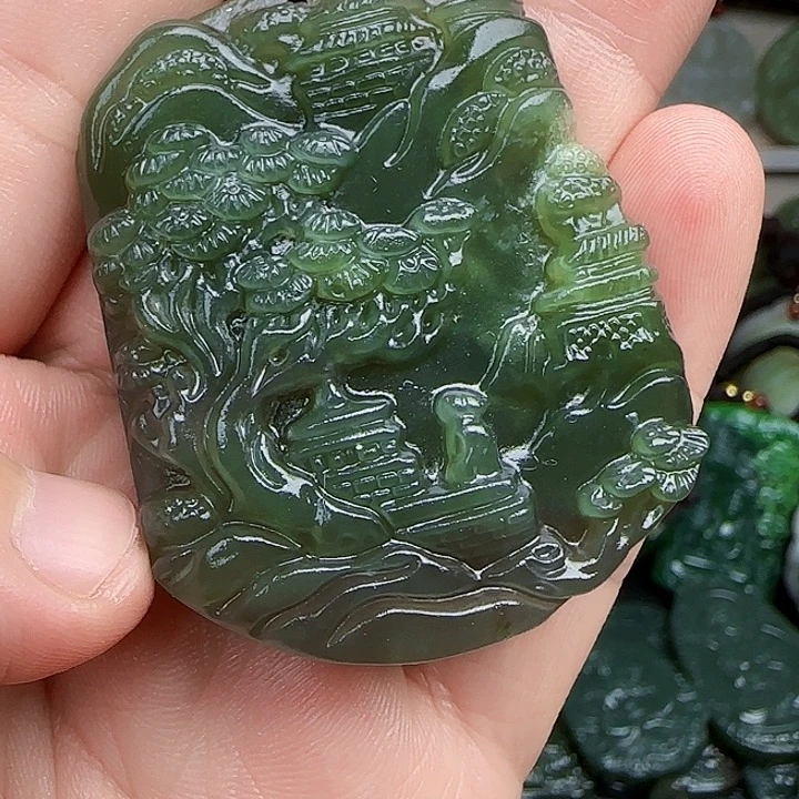 和田玉未镶嵌颈饰