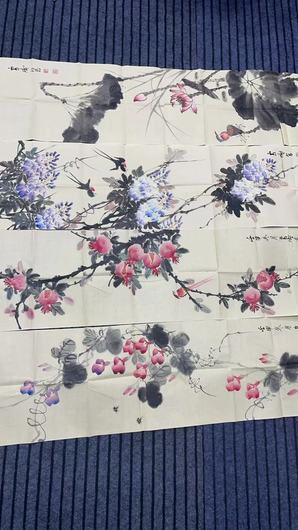 【松竹】精品四条屏装饰画通用链接