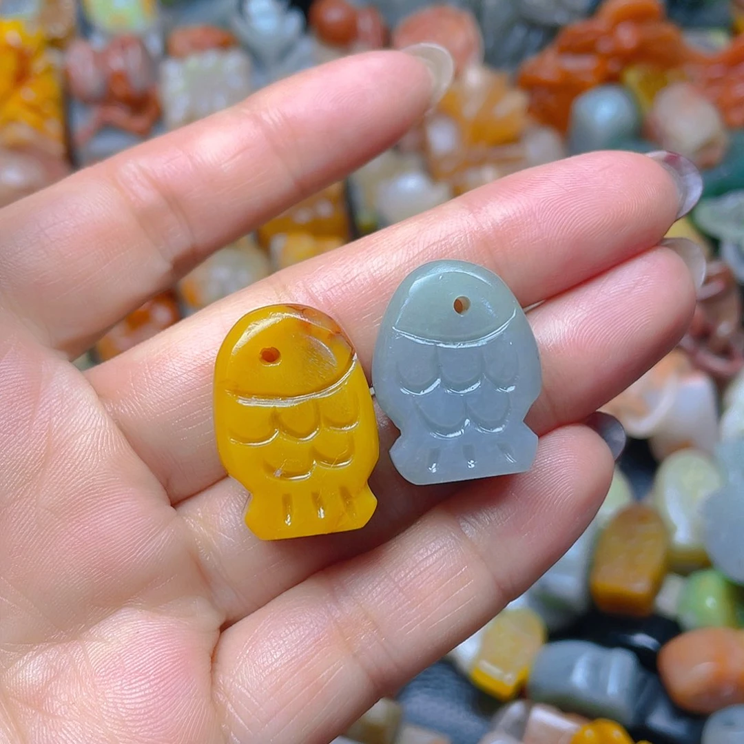 青田石印石年年有余