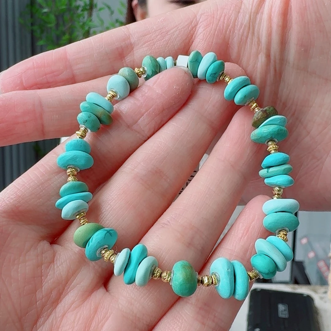 18K金镶嵌绿松石珠宝奇石