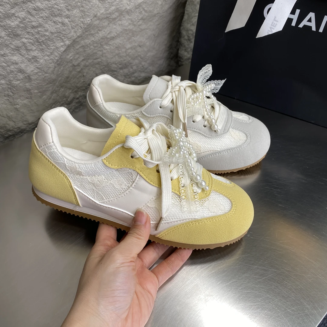 复古德训鞋女2025新款夏季爆款鞋子百搭阿甘鞋休闲软底软面运动鞋