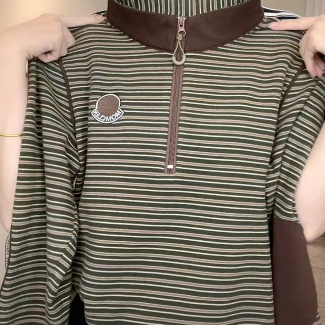 【暖宝宝】2025新款时尚长袖T恤百搭女秋季显瘦打底衫