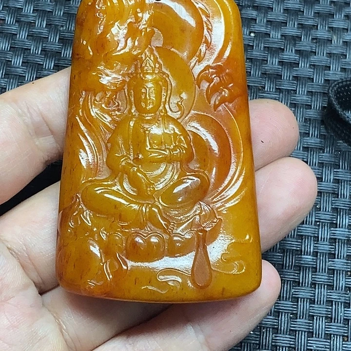 滴血莲花菩提吊坠