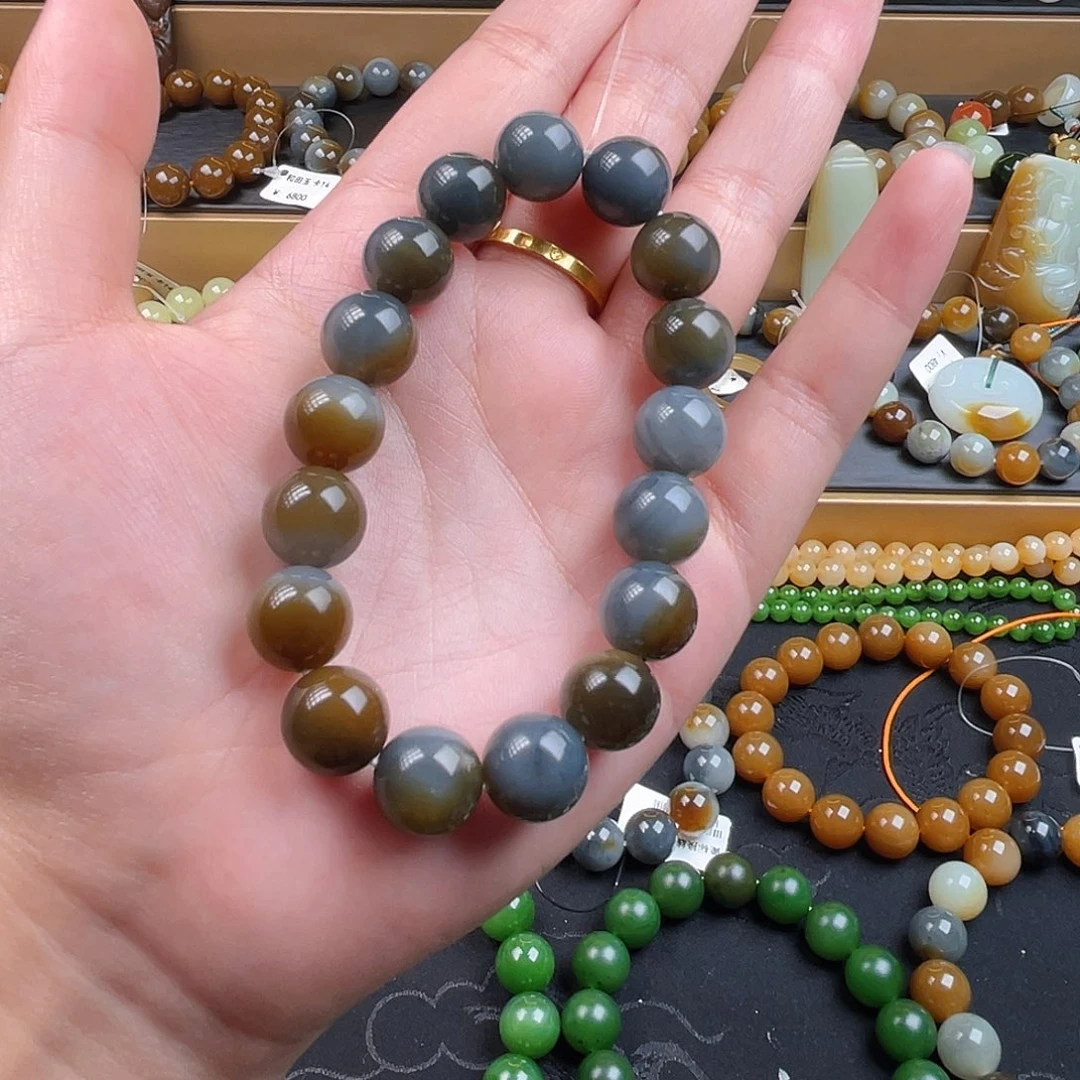 和田玉未镶嵌手链