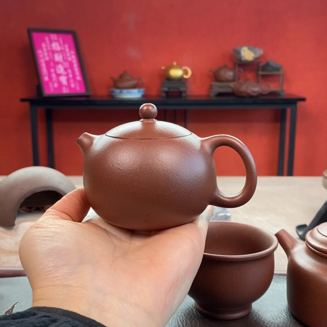 茶壶紫砂底槽清西施180cc全手➕底槽清杯子