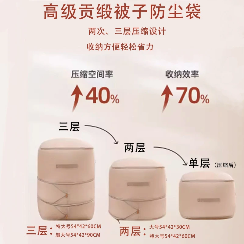 棉被羽绒服压缩收纳袋大容量防尘防潮被子衣物行李搬家打包整理袋