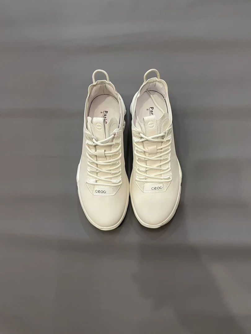 头层牛皮轻底小白鞋|行走“踩云感”，质感颜值双在线马丁靴男款真皮