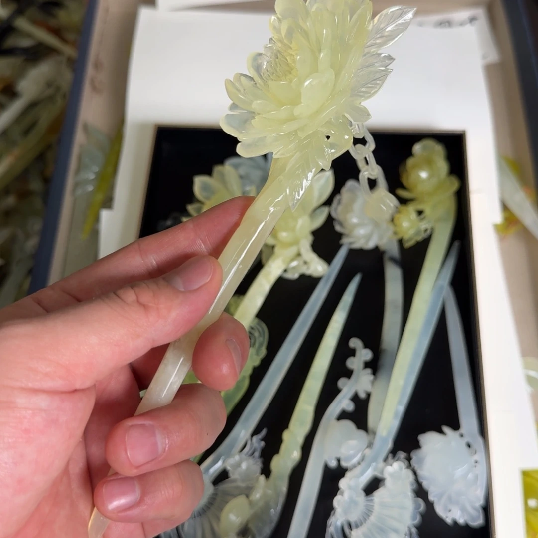 岫玉发簪未镶嵌宓*曦