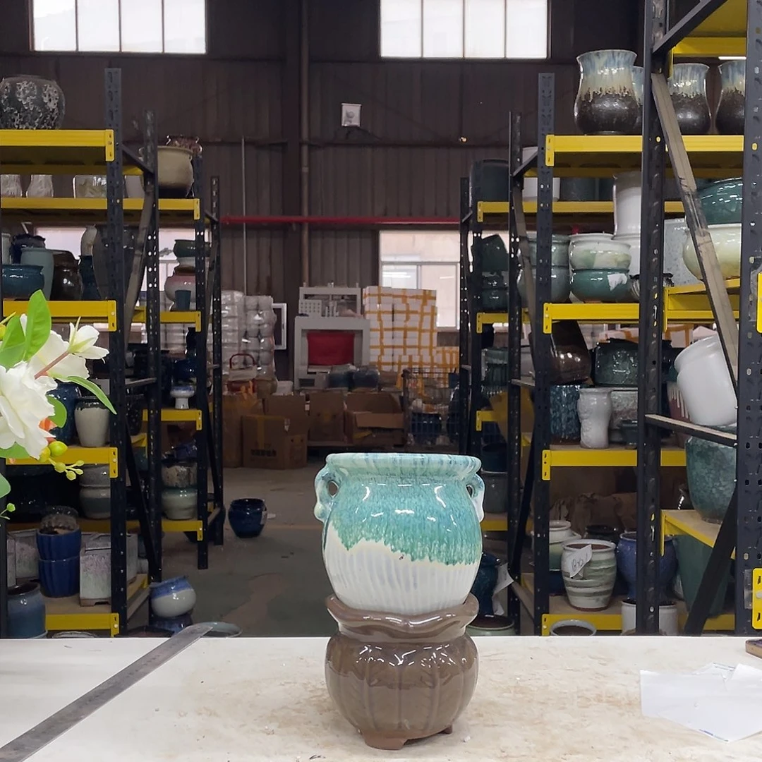 宜兴紫砂粗陶花盆