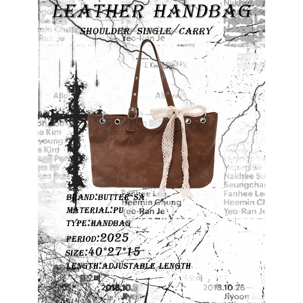 新款休闲简约托特大包通勤包简约机车包百搭轻便旅游2039