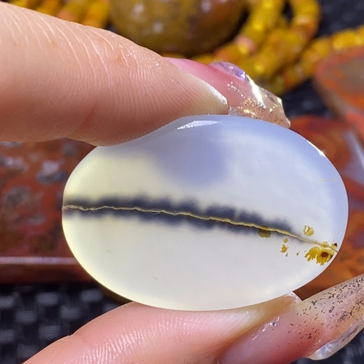 玛瑙/玉髓颈饰足银镀金镶嵌