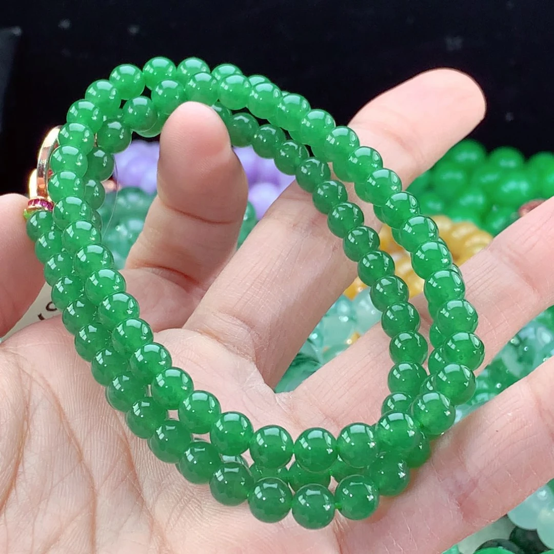 翡翠手链未镶嵌卡6.6