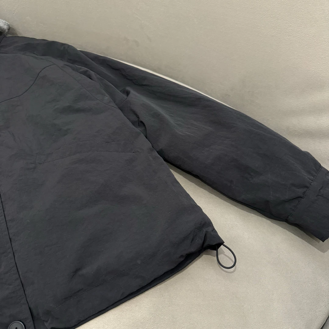 冬季时尚座山雕拼接针织可摘连帽加绒夹克男潮流休闲百搭保暖外套