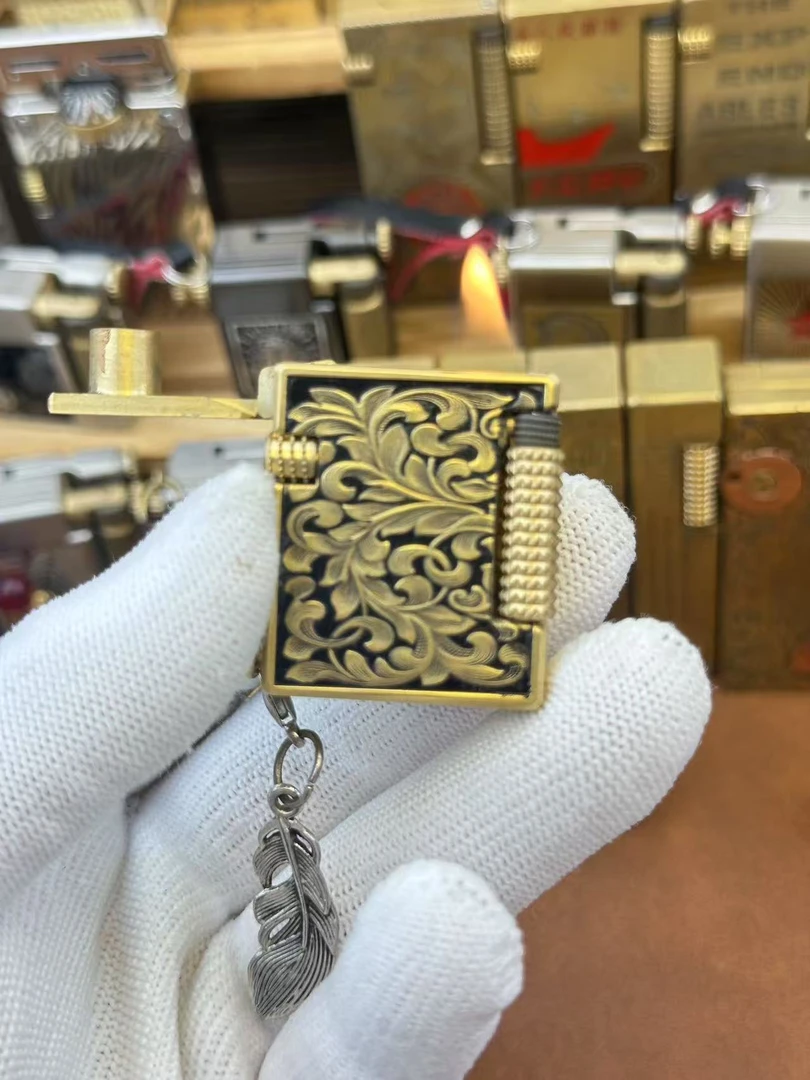 好运达黑金富贵唐草花珐琅彩高档创意个性小天正小钢炮