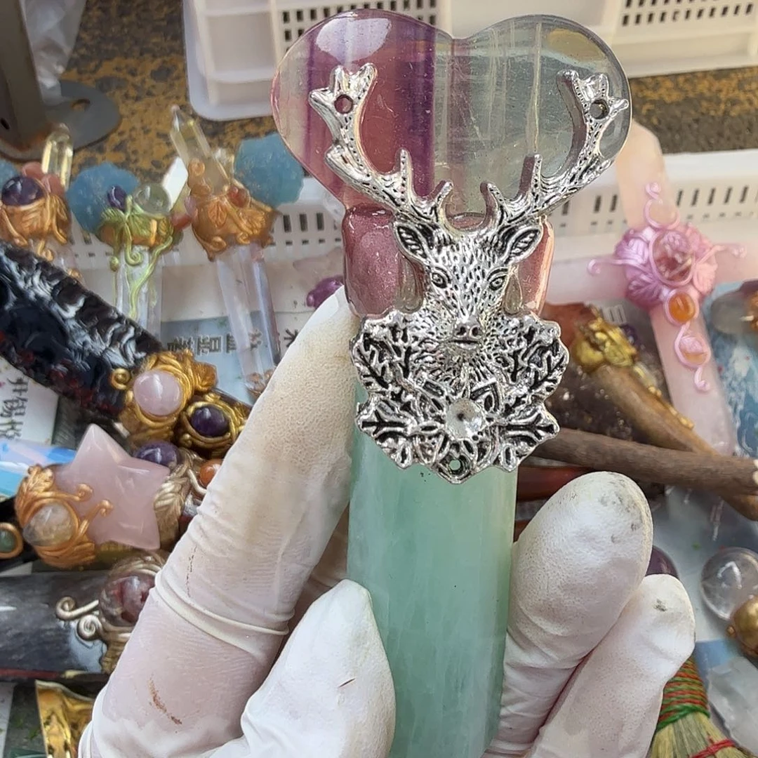 水晶手链22K金镶嵌凯**帽萤石